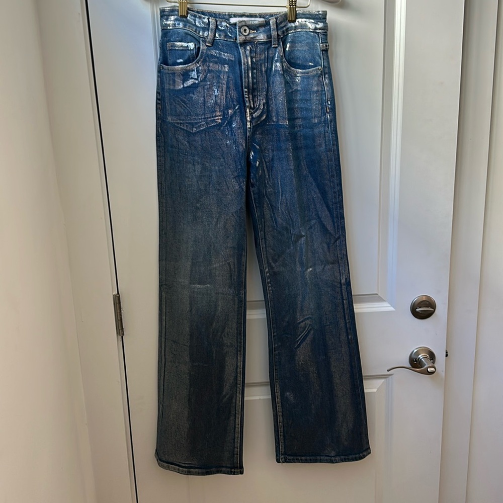 Q2 glitter straight like jeans